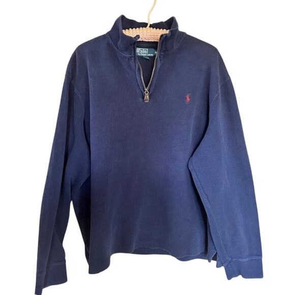 Vintage Polo by Ralph Lauren Half-Zip Sweatshirt (XXL) - Picture 1 of 8